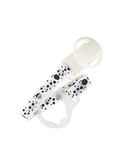 Produktbild: Twistshake Schnullerkette aus Stoff und Silikon, BPA Frei, White, Weiss