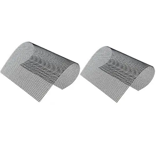 Produktbild: TX 2 Stück Grillmatte, Grillen Mesh Matte, Grill Barbecue Mat, für Innen- und Außengrill (schwarz, 40 * 30 cm)
