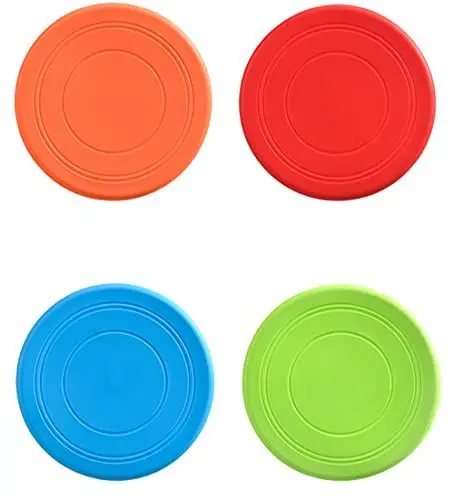 Produktbild: TX Dog Disc 4 Stück Hunde Scheiben, hundespielzeug Frisbee Frisbee für Hund für Hundetraining, Werfen, Fangen, Spielen