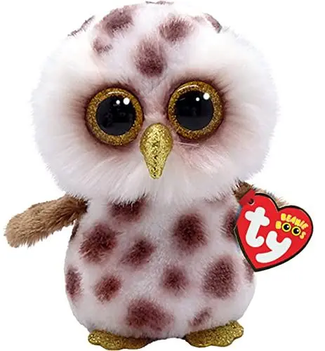 Produktbild: TY Whoolie Eule Beanie Boo Regulär | Beanie Baby Weiches Plüschtier | Sammlerstück Kuscheliger Stoffteddy