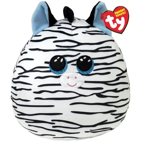 Produktbild: Ty Xander Zebra Squish a Boo 10 Inches - Squishy Beanies for Kids, Baby Soft Plush Toys - Collectible Cuddly Stuffed Teddy
