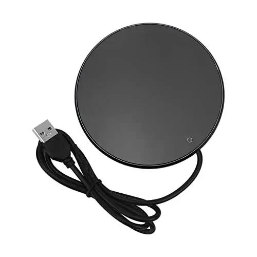 Produktbild: Ejoyous Tassenwärmer USB, Elektrisch Kaffeewärmer Büro Schreibtisch Kaffee Warmhalter Intelligenter Getränkewärmer Teewärmer mit 3 Temperaturstufen, für Kakao Milch Gebrauch (BLACK)