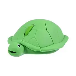Produktbild: Tynerza Kabellose Schildkröte-Maus, Niedliches Tier Leise Maus, 1600 DPI Tragbare Optische Stummschaltungsmäuse mit USB-Empfänger für Computer, Laptop, für Schule, Zuhause, Büro (Grün)