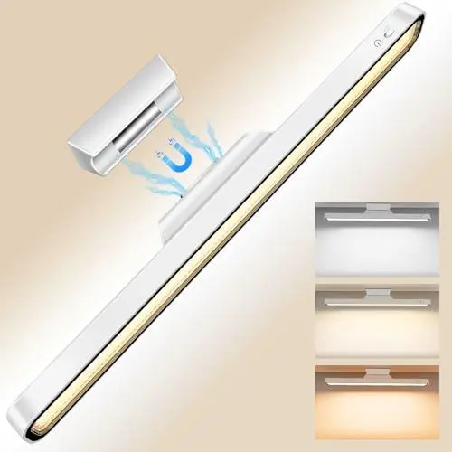 Produktbild: Tyonto LED Unterbauleuchte Küche 32cm LED Leiste Lampe Akku Kobellos Lichtleiste Aufladbar Dimmbar Schrankbeleuchtung Abnehmbare Anti Schwindel Beleuchtung Schränke Schreibtische Küchen