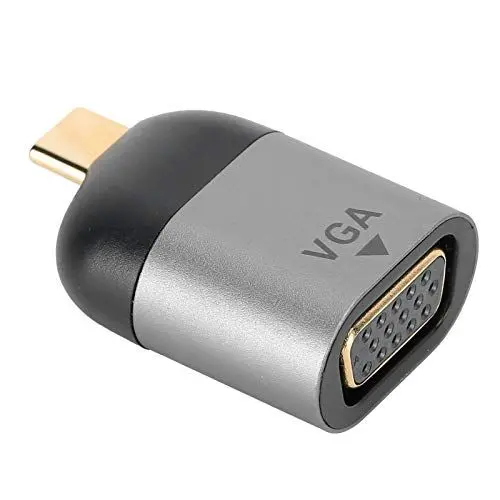 Produktbild: Typ C zu Vga Adapter Anschluss, tragbarer USB C zu Vga Konverter, mit Handbuch, für Windows, für Android, für OS X Systeme.