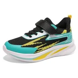 Produktbild: Tysulr Hallenschuhe Kinder Turnschuhe Für Jungen Sportschuhe Mädchen Kinderschuhe Atmungsaktiv Laufschuhe Sneaker Schwarz Gelb 34EU