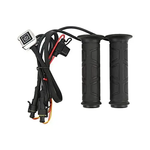 Produktbild: TYTOGE 1 Paar 12 V Motorrad-Heizgriff, Universelle Elektrisch Beheizte Lenkergriffe mit Einstellbarer Temperatur für Motorrad-ATV