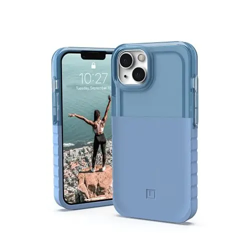 Produktbild: U by UAG (U) Dip Case kompatibel mit Apple iPhone 13 (4,5m Fallschutz nach US-Militärstandard, Wireless Charging kompatibel, Dreiteiliges iPhone Case) cerulean