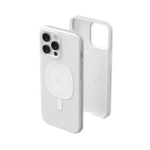 Produktbild: U by Urban Armor Gear (U) Lucent 2.0 Case kompatibel mit Apple iPhone 14 Pro Max Hülle (Halb-transparentes Case, 4,8m Fallschutz, Magnetring, Ultra Slim Bumper)-Marshmallow (transparent), 114079313535