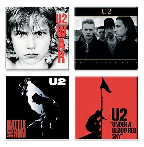 Produktbild: U2 4 x Kühlschrankmagnet Albums joshua tree various designs Nue offiziell Gift One Size