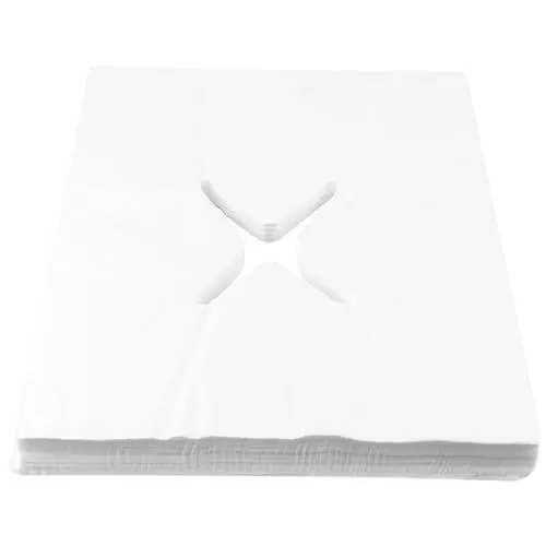 Produktbild: UAPPO 200 x Massage-Gesichtsabdeckungen, Einweg-Nasenschlitztücher für Massagetische,super bequeme Massage-Gesichtsabdeckungen aus Vliesstoff für Massagetische 40x40cm