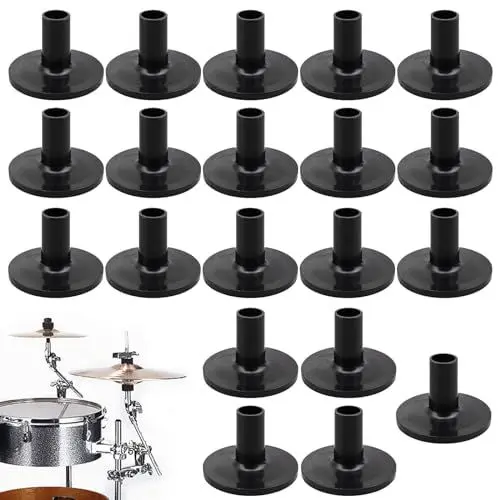 Produktbild: UAPPO 20 Stück beckenhüllen für Trommelbeckenständer Beckenhülsen & Beckenständer Hülsen Ersatz für Shelf Drum Kit Trommel Beckenhülsen zubehör für regal schlagzeug percussion instrument