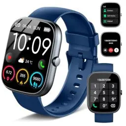 Produktbild: uaue Smartwatch Herren Damen mit Telefonfunktion, 1.91