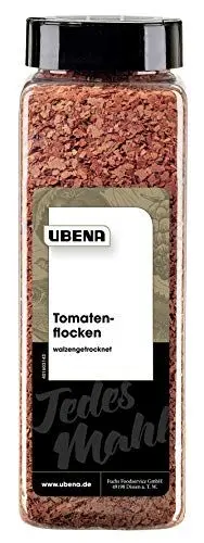Produktbild: Ubena - Tomatenflocken, walzengetrocknet | Intensiv-fruchtiges Topping für Salate, Feta und Pasta | Mit praktischem Streuaufsatz | Für Großverbraucher und Gastronomie | 300 g im Streuer