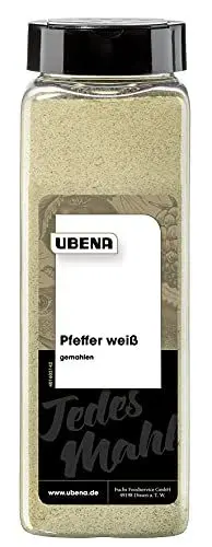 Produktbild: Ubena Pfeffer weiß Gemahlen 600 g, 1er Pack (1 x 0.6 kg)