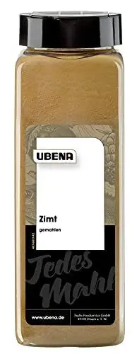 Produktbild: Ubena Zimt gemahlen 500 g Zimt-Gewürz Zimtpulver, Gewürz für Zimtschnecken und Kuchen, Weihnachtsgewürz, Menge: 1 Stück