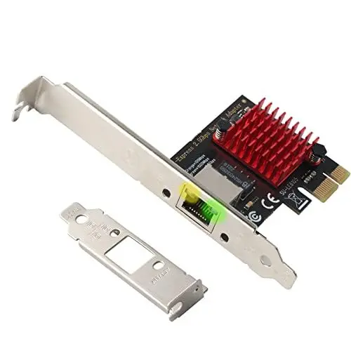 Produktbild: Ubit Netzwerkadapter PCIe 2.5 GBase-T, Gigabit-Ethernet-Karte 2,5 Gbps/1000 Mbps/100 Mbps, RJ45-LAN-Adapter unterstützt PXE-Funktion für Windows/Linux/Mac