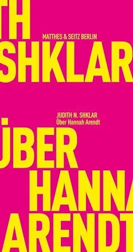 Produktbild: Über Hannah Arendt (Fröhliche Wissenschaft)