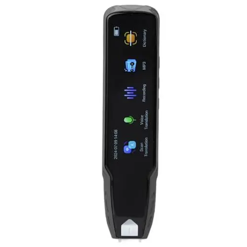 Produktbild: Übersetzerstift, Offline-Scan-Sprachstift mit 112 Sprachen, Wiederaufladbar, für Legasthenie, Reisen, Geschäft (Grey)