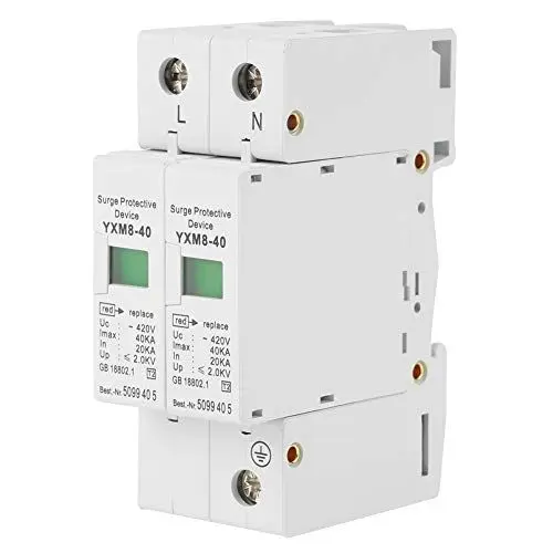 Produktbild: Überspannungsschutzgerät Hausschutzgerät Niederspannungsschutzlichtschutz 220V 2P 40Ka