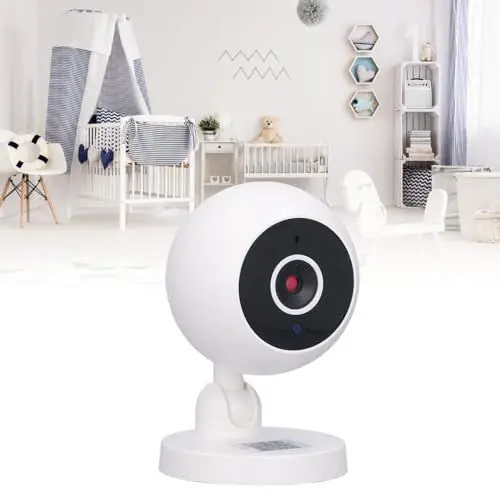 Produktbild: überwachungskamera, 1080p HD-Haustier Wlan Kamera, Um 360 Grad Drehbare überwachungskamera Innen, Baby Mit Nachtsicht Bewegungserkennung 2,4 Ghz Kamera überwachung Innen, Zwei-Wege-Sprachanrufs