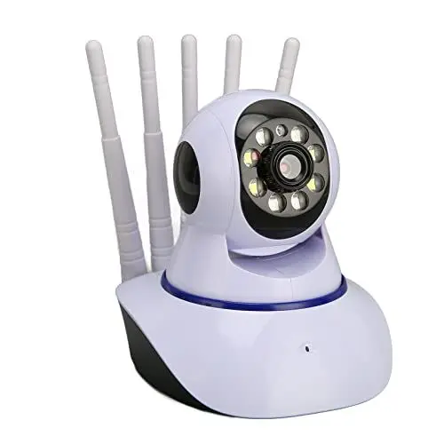 Produktbild: Überwachungskameras, Wireless WiFi HD 1080P 360 Grad Nachtsicht Zwei Wege Voice Home Kamera Indoor Outdoor Überwachungskamera, Alarm Push, Fünf Antennen, Unterstützt Remote Viewing, für Office Home Ca