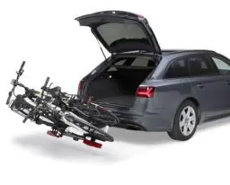 Produktbild: Uebler AHK I21 15900 Fahrradträger mit klappbarem Aufsatz, 60°, für 2 Fahrräder, Schwarz