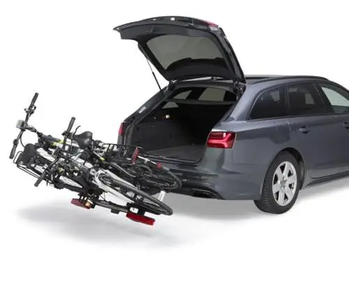 Produktbild: Uebler AHK I21 15900 Fahrradträger mit klappbarem Aufsatz, 60°, für 2 Fahrräder, Schwarz