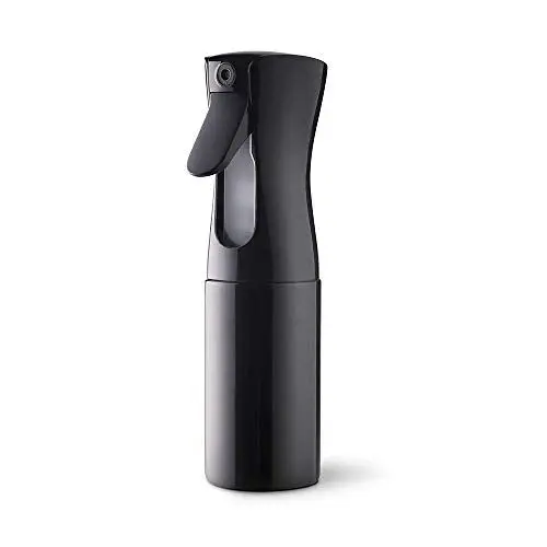 Produktbild: Uervoton Sprühflaschen Kontinuierliche Ultra Fine Mist Leeres Wasserflaschens Friseur Spray Flaschen Salon Friseur Haar Werkzeug Wasser Sprüher(160ml, Schwarz)