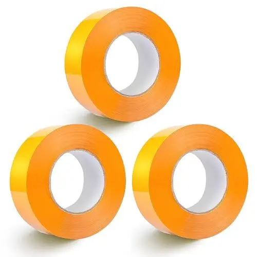 Produktbild: UESDU 3 Rollen Kreppband Malerband, 50m x 30mm Abklebeband Maler Klebeband Wasserfest Malerkrepp Goldband Abdeckband Masking Tape für Malerarbeiten und Dekoration