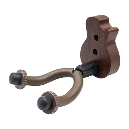 Produktbild: UESDU Gitarren Wandhalterung, Gitarrenhalter für die Wand Wandhalter Gitarre ‎Braun Gitarrenwandhalter Haken Gitarrenhalterung Wand für Klassische Akustikgitarre Bass Ukulele
