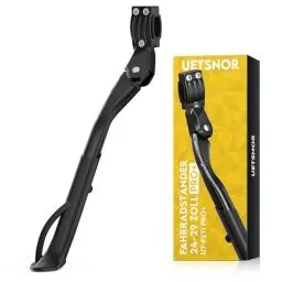 Produktbild: UETSNOR Fahrradständer 24-29 Zoll, Universal Höhenverstellbar Fahrradständer Pro+, Stabiler Rutschfester Seitenständer, Maximale Last 42kg, Fahrradständer für Mountainbike, E-Bike, Citybikes, Rennrad