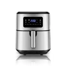 Produktbild: Ufesa Falcon Friteuse Heißluftfritteuse 6,5L, Edelstahl, Air Pulse Technologie, 8 Programme, 1700W, Digital, Timer, Temperatur 80ºC - 200ºC, BPA- und PFOA-frei, Anti-Haft-Behälter