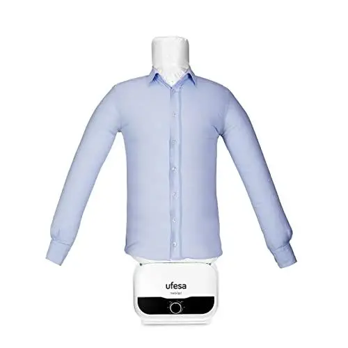 Produktbild: Ufesa SV1200 Automatischer Hemdenbügler, Bügelpuppe, Bügelautomat für Hemden, Blusen un T-Shirts, Beseitigt Falten und neutralisiert Gerüche, einstellbare Größen,Timer ab 30 min bis zu 3 Std, 1200W
