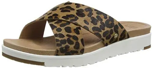 Produktbild: UGG Australia Damen Kari Leopard Schiebe-Sandalen, hautfarben, 36 EU
