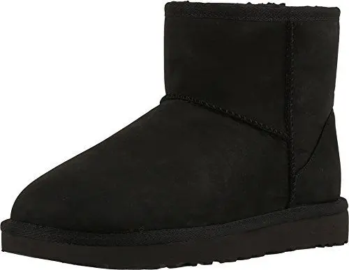 Produktbild: UGG Damen Klassisches Wild Leder winter boots, Schwarz, 40 EU