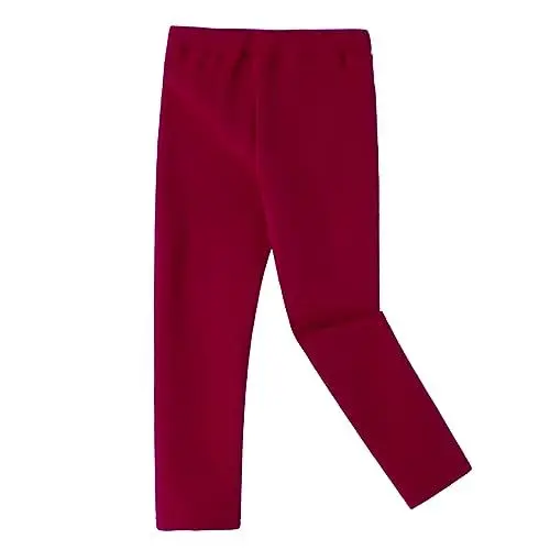 Produktbild: Ugitopi Winter Dicke Warme Lange Hosen Fleece Gefüttert Leggings (Burgundy 110)