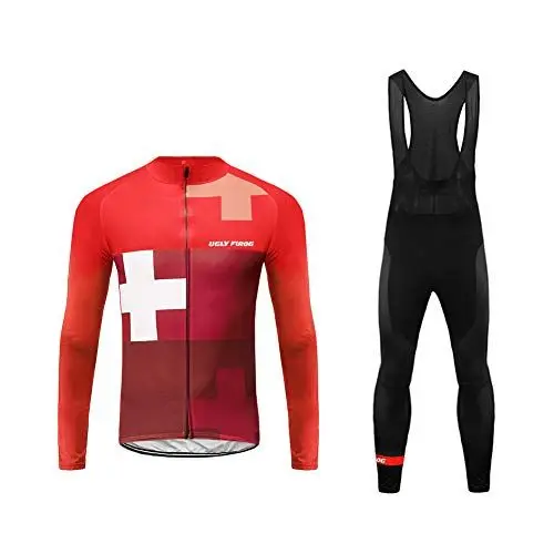 Produktbild: UGLY FROG 2025 Neue Sport im Freien Klassik Vlies Fahrradtrikot Winter Herren Thermo Langarmtrikot Radfahren Jersey Triathlon Bekleidung