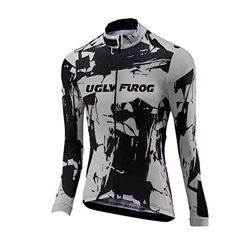 Produktbild: UGLY FROG Fahrradbekleidung Frühling/Frühling Jersey Thermisches Fahrradtrikot Vlies Gemütlich Langarm Shirt Damen Breathable Radfahren Fahrrad Lange Hülsen Fahrrad Hemd Männer Langarm Radfahren
