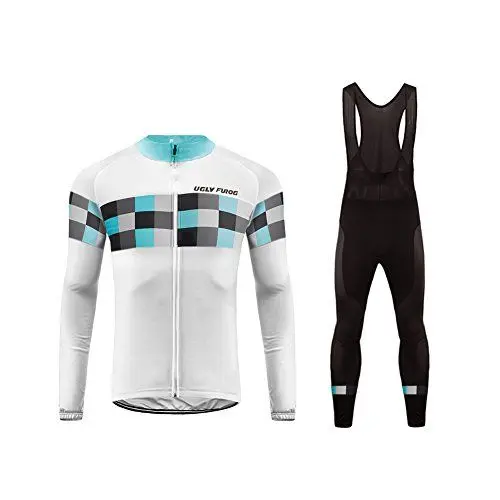 Produktbild: UGLY FROG Fahrradbekleidung Set Langarmtrikot Hose Atmungsaktiv Schnell Trocken Männer Langarm Radfahren Jersey Set Mountain Biking Anzug Kleidung Kompression Hosen