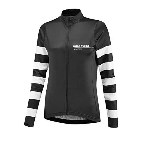 Produktbild: UGLY FROG Reißverschluss Lange Hülsen T-Shirt Damen Fahrrad Jersey-einen Kreislauf Durchmachenjersey Jacken-einen Schnell Trockene Atmungsaktive Sportkleidung