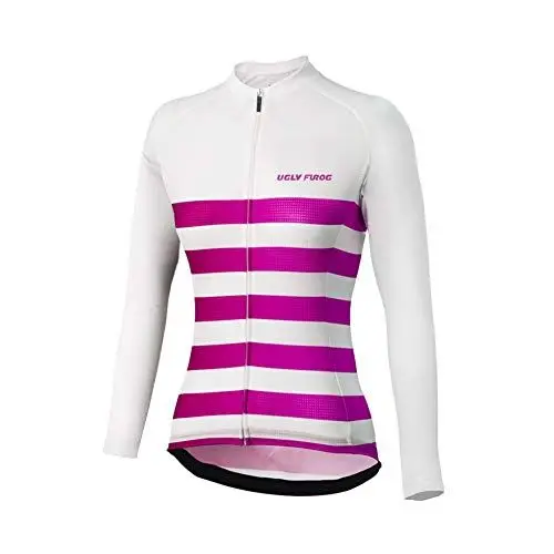 Produktbild: UGLY FROG Reißverschluss Lange Hülsen T-Shirt Damen Fahrrad Jersey-einen Kreislauf Durchmachenjersey Jacken-einen Schnell Trockene Atmungsaktive Sportkleidung