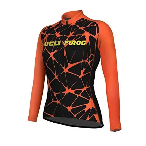 Produktbild: UGLY FROG Neue Winter Fleece Warm Fahrradtrikot Langarm Shirt Damen Breathable Radfahren Fahrrad Lange Hülsen Jersey Fahrrad Hemd Langarm Fahrradbekleidung Radfahren