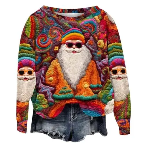 Produktbild: Ugly Christmas Sweater,Xmas Pullover Herren,einfarbige Sweatshirt,Rock Weihnachten Damen,Pullover Weihnachten Damen,Shirt Herren,weihnachtsoutfit Herren,Pullover Damen,Pullover Decke Damen