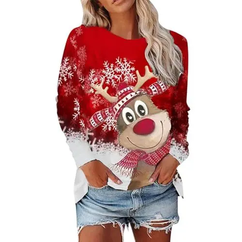 Produktbild: Ugly Christmas Sweater, Stitch Kissen, Dobby, Damen Hausanzug, Weihnachts Jumpsuit Herren, Leggings Weihnachten Damen, Kawaii Hoodie, Reissverschluss Zipper, lustige Weihnachtspullover Herren