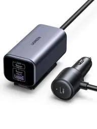 Produktbild: UGREEN 130W GaN Zigarettenanzünder USB C Auto ladegerät USB C 4 port Zigarettenanzünder Verteiler Auto zubehör kompatibel mit MacBook Pro, iPhone 16/16 Pro/16 Pro Max/15/14, iPad Pro, Galaxy S24, usw.