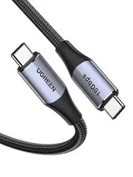 Produktbild: UGREEN 240W USB C auf USB C Kabel 1M USB 3.2 10 Gbps USB C Kabel Display 4K kompatibel mit iPhone 16, iPhone 15, M3/M2 MacBook Pro/Air, iPad Pro/Air 2024, iPad Mini 6, Galaxy S24 Ultra Tab S8 usw.