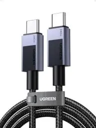Produktbild: UGREEN 240W USB C auf USB C Kabel PD 3.1 USB C Ladekabel Schnellladekabel kompatibel mit iPhone 16, iPhone 15, M3 MacBook Pro/Air, iPad Pro/Air 2024, Galaxy S24 Ultra Pixel 9, Steam Deck usw. (2M)