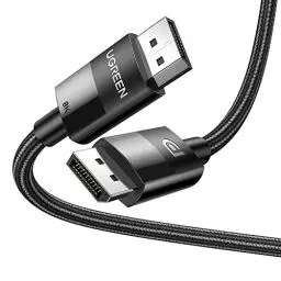 Produktbild: UGREEN 8K Displayport Kabel 1.4 DP Kabel Displayport auf Displayport DP DP Kabel unterstützt 8K 60Hz, 4K 144Hz, 1080P 165Hz HDR Video für HDTVs, Monitor, Grafikkarte, Computer usw.(2M)