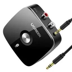 Produktbild: UGREEN Bluetooth 5.1 aptX HD Audio Adapter für Stereoanlage Low Latency Wireless Empfänger mit Cinch Klinke Buchse,Dual Pairing mit Handy,Tablet,usw HiFi Bluetooth Reciever für Lautsprecher,Verstärker